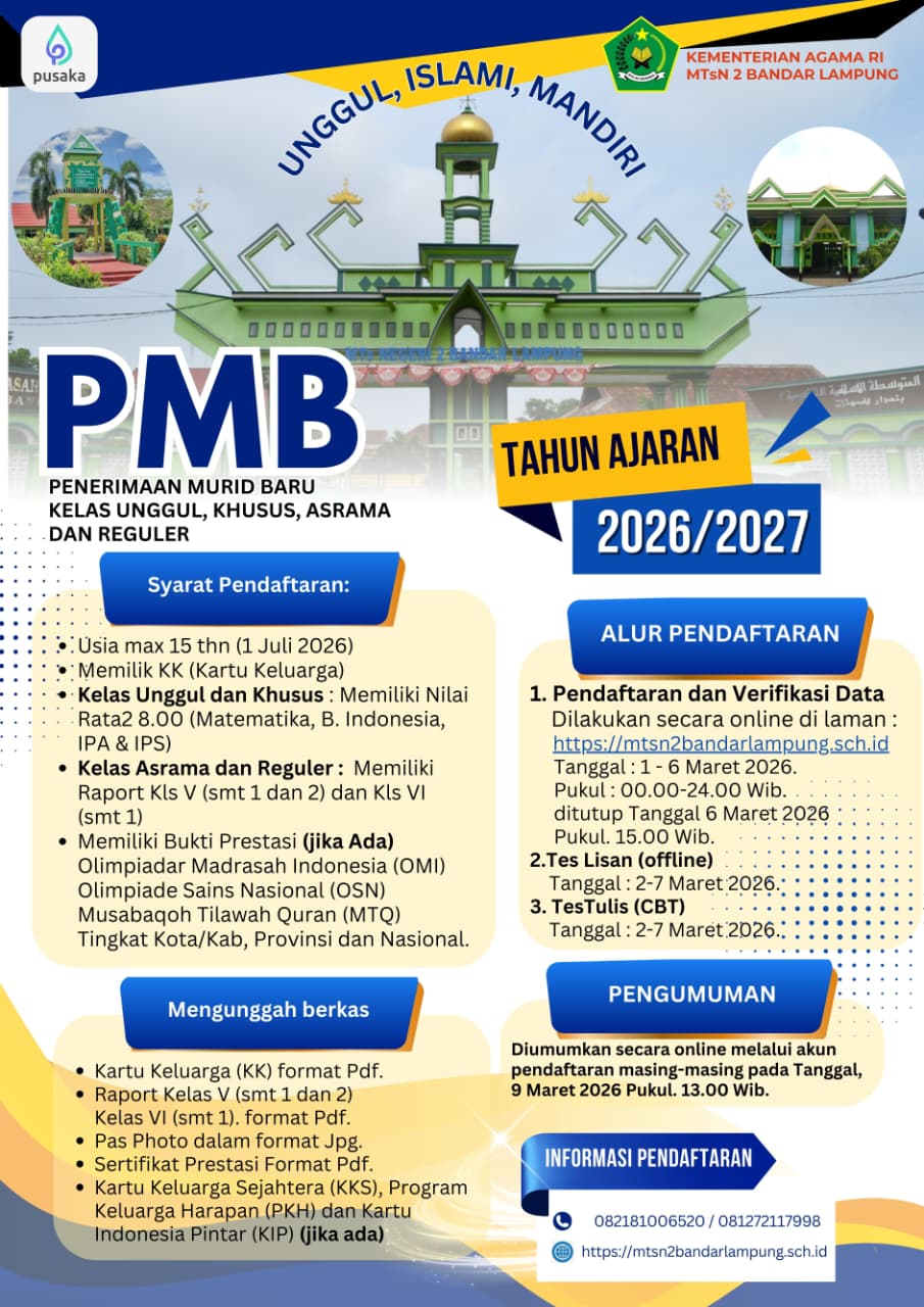 Jadwal PMBM 2026/2027